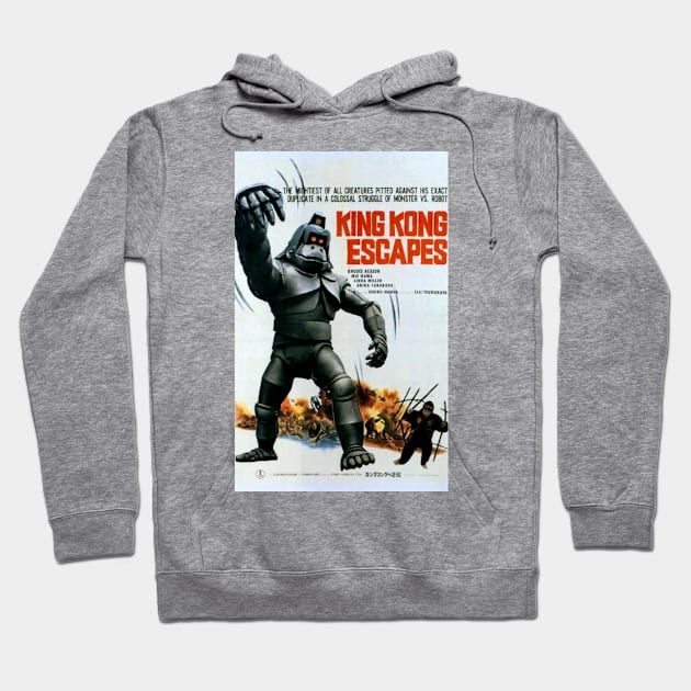 Classic Kaiju Movie Poster - King Kong Escapes Hoodie by Starbase79